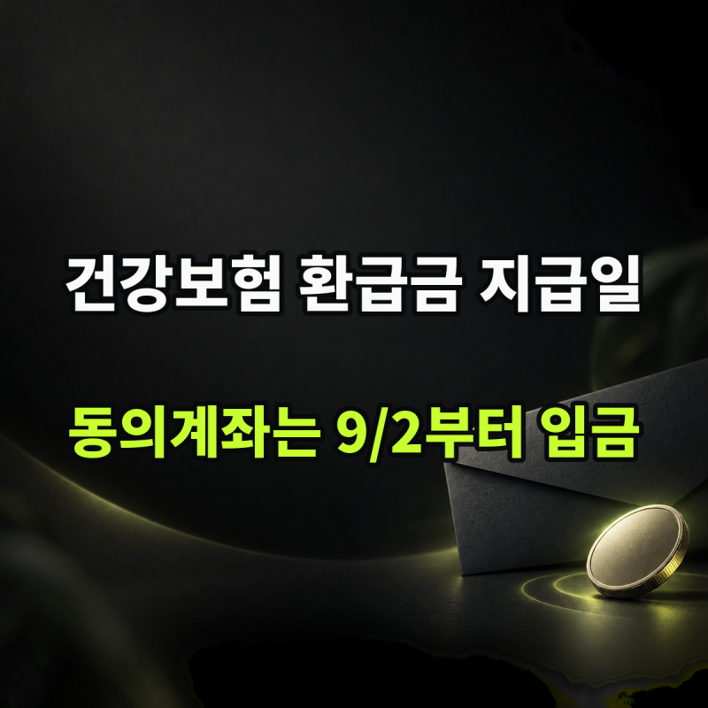 건강보험료 환급금 지급일, 조회부터 입금 확인까지