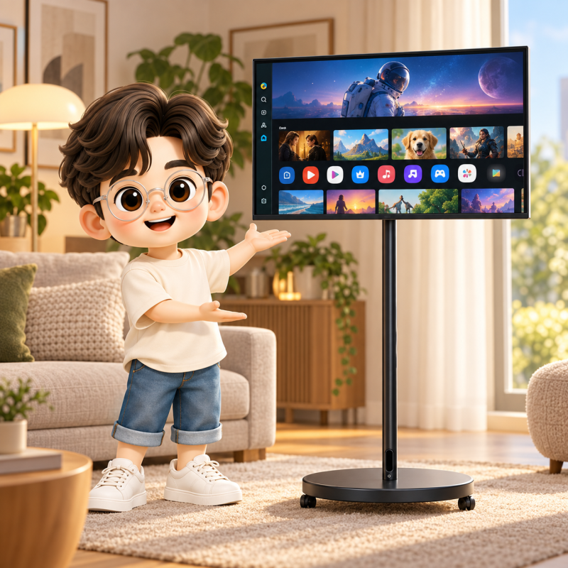 삼성 스마트모니터 M7 M70F 32인치 4K 이동식 스탠드, 책상에 놓기 전 크기와 연결부터 확인하세....