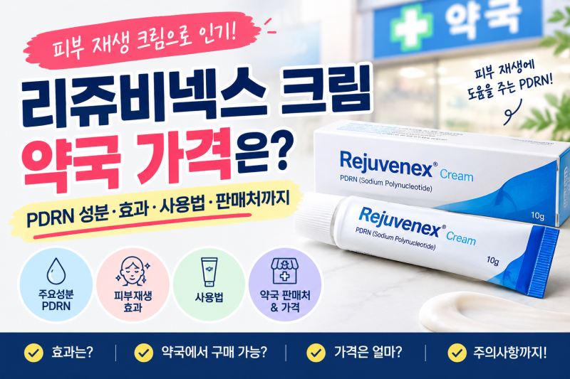 "리쥬비넥스 크림" 효과·가격·약국 판매처｜PDRN 피부재생 크림 알아보기