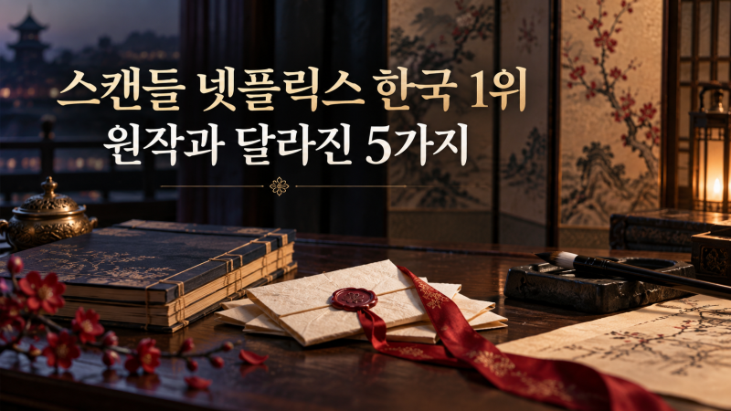 손예진·지창욱·나나 ‘스캔들’ 넷플릭스 한국 1위…원작과 뭐가 달라졌나