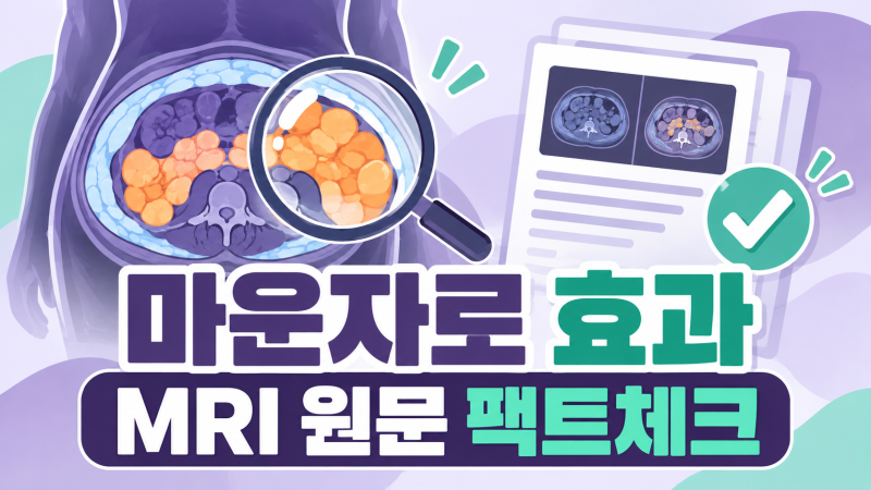 마운자로 효과 MRI 연구 원문으로 확인한 내장지방과 지방간 실제 수치