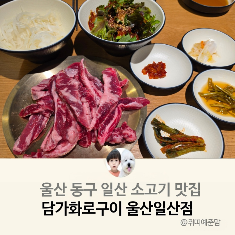 울산 일산동 맛집 가성비좋은 오션뷰 소고기집 담가화로구이