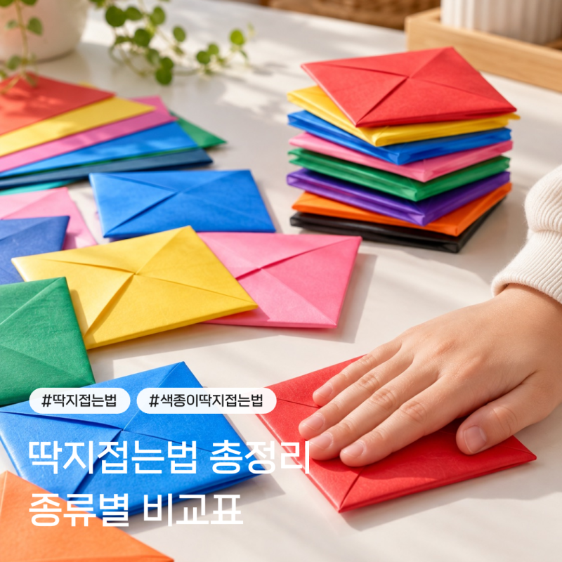 색종이 딱지접는법, 5분 만에 강한 딱지 접기 단계별 총정리