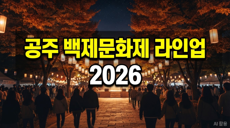 공주 백제문화제 라인업 2026 리센느 출연 일정