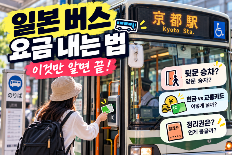 일본 여행 초보 필수! 3분 만에 마스터하는 일본 버스 요금 내는 법