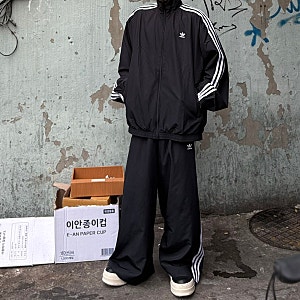 아디다스 아딜레늄 시즌3 오버사이즈 트랙탑 후기 및 코디