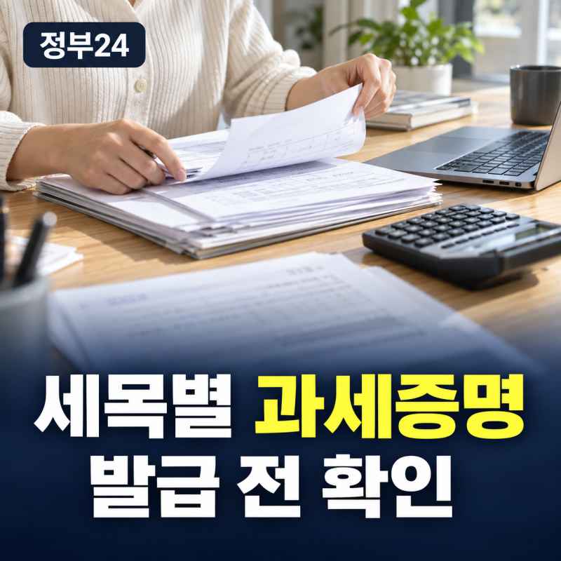 내 재산과 세금 이력을 한눈에, 정부24 지방세 세목별 과세증명서 완벽 발급 가이드
