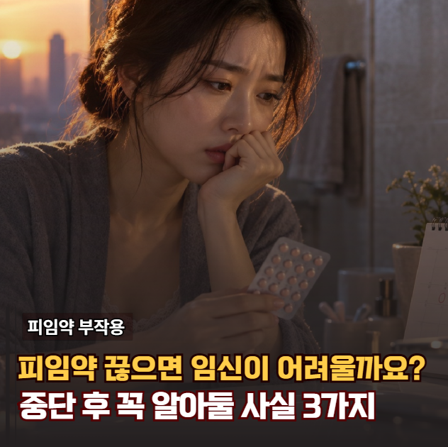 “생리통 때문에 먹었는데 임신이 안 된다고요?” 피임약 부작용, 끊은 뒤 꼭 알아둘 사실