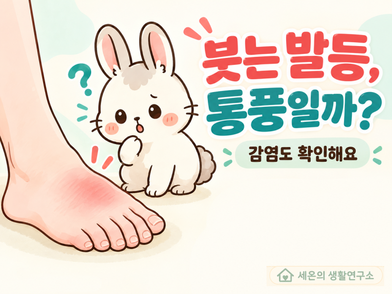 발등이 붓는 통풍 vs 봉와직염 구분발등이 붓는 통풍 vs 봉와직염 구분