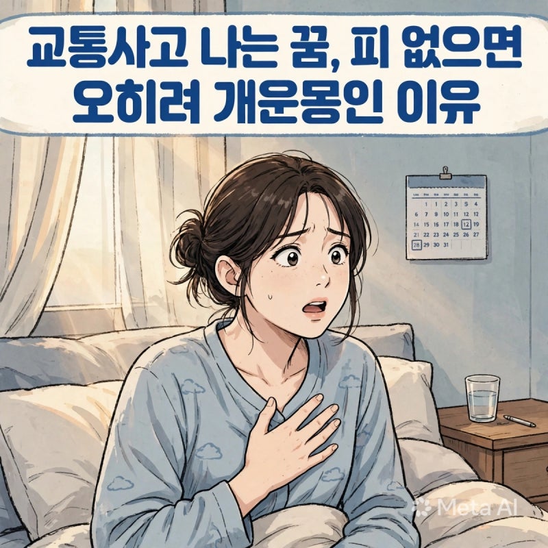 교통사고 나는 꿈, 피 없으면 오히려 개운몽인 이유