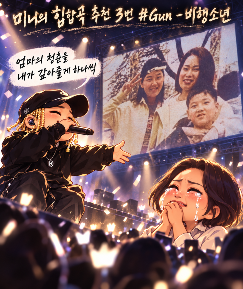 [ 미니의 힙합곡 추천 3번 ] 샵건 #Gun - 비행소년 ( Feat. 거미 , 매드클라운 ) ( 가사 ) ★