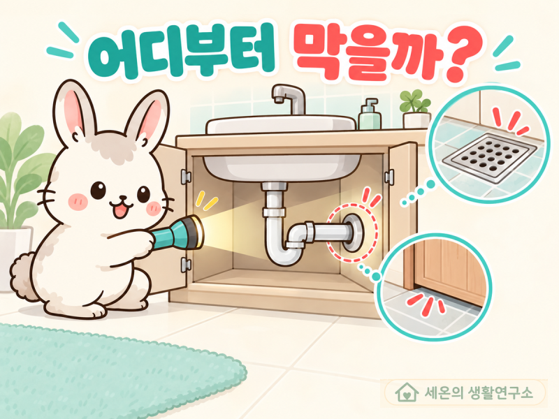바퀴벌레가 들어오는 길, 배수구와 틈새 어디부터 막을까바퀴벌레가 들어오는 길, 배수구와 ....