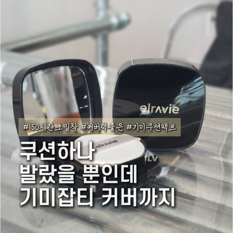 커버력 좋은 기미쿠션 추천 엘라비에 21호 23호 비교