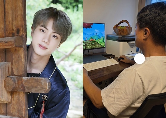 방탄소년단 진, 추석 연휴 근황 공개… “아버지 붙잡고 게임 교육 중”
