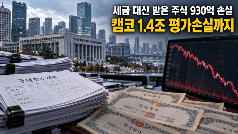세금 대신 받은 주식 930억 손실…캠코엔 1조4천억 평가손실도 잡혔다