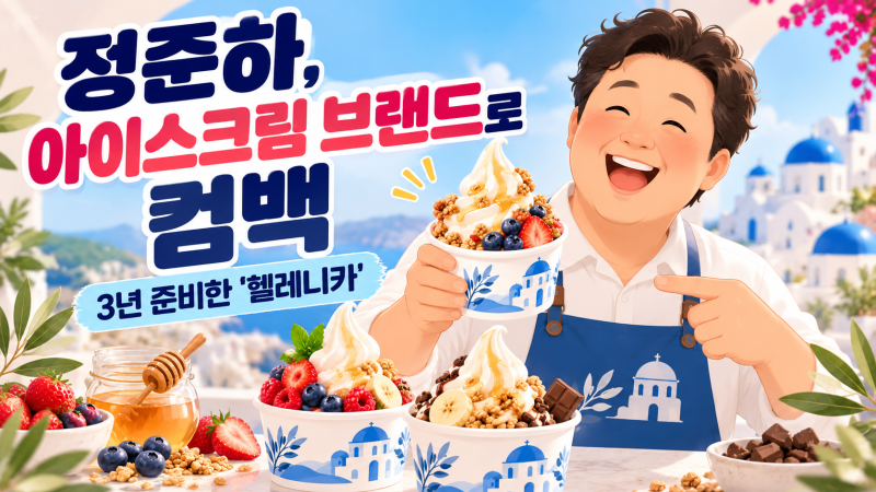 정준하 아이스크림 브랜드 '헬레니카', 대체 어디길래 유재석까지 떴을까