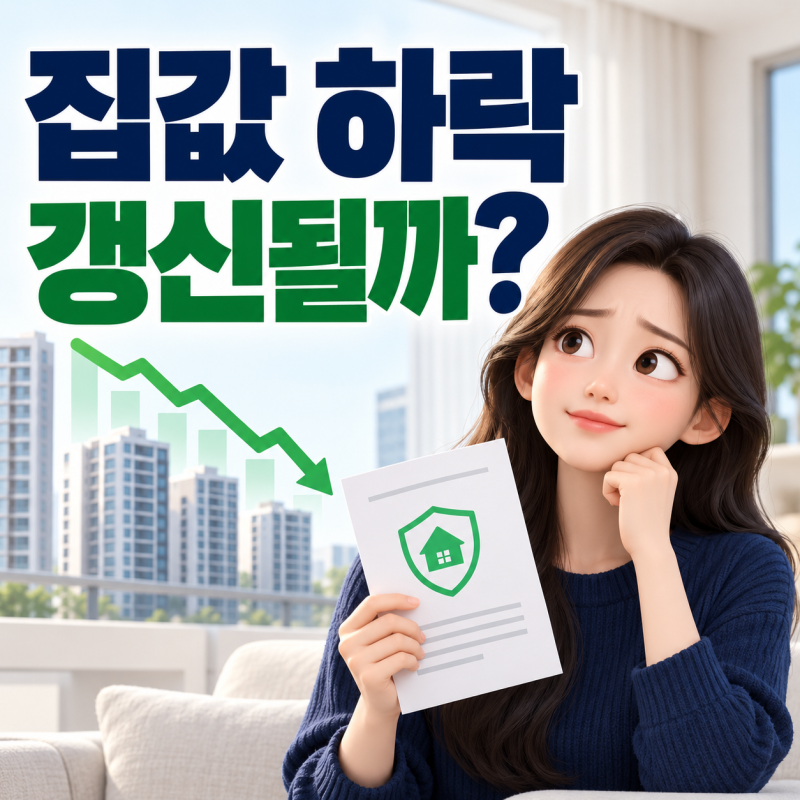 전세보증보험 갱신 때 집값이 내려갔다면? HUG 단순 연장과 보증한도 계산법