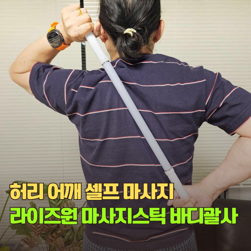 라이즈원 마사지스틱 봉 종아리 마사지기 추천 어깨 허리 관리