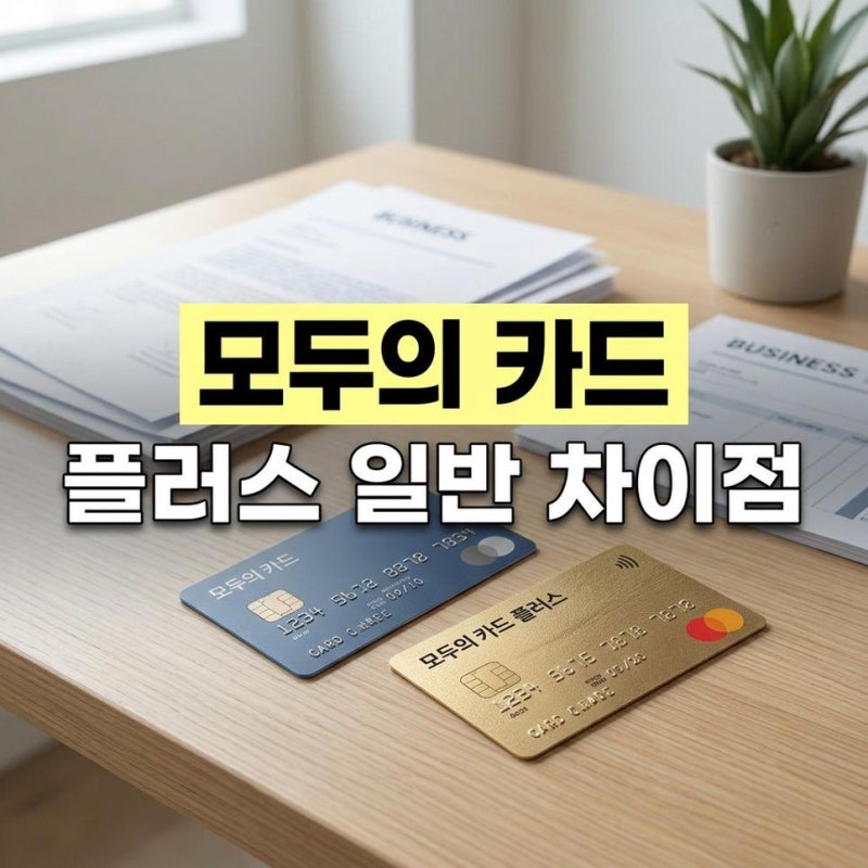 모두의 카드 플러스 일반 차이, 일반형 차이점 분석 및 종류 비교하기