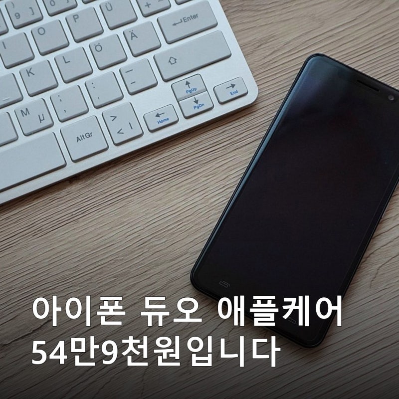 아이폰 듀오 애플케어 가격 54만9,000원입니다, 아이폰18 프로보다 19만원 비싼데 내부 디스플....