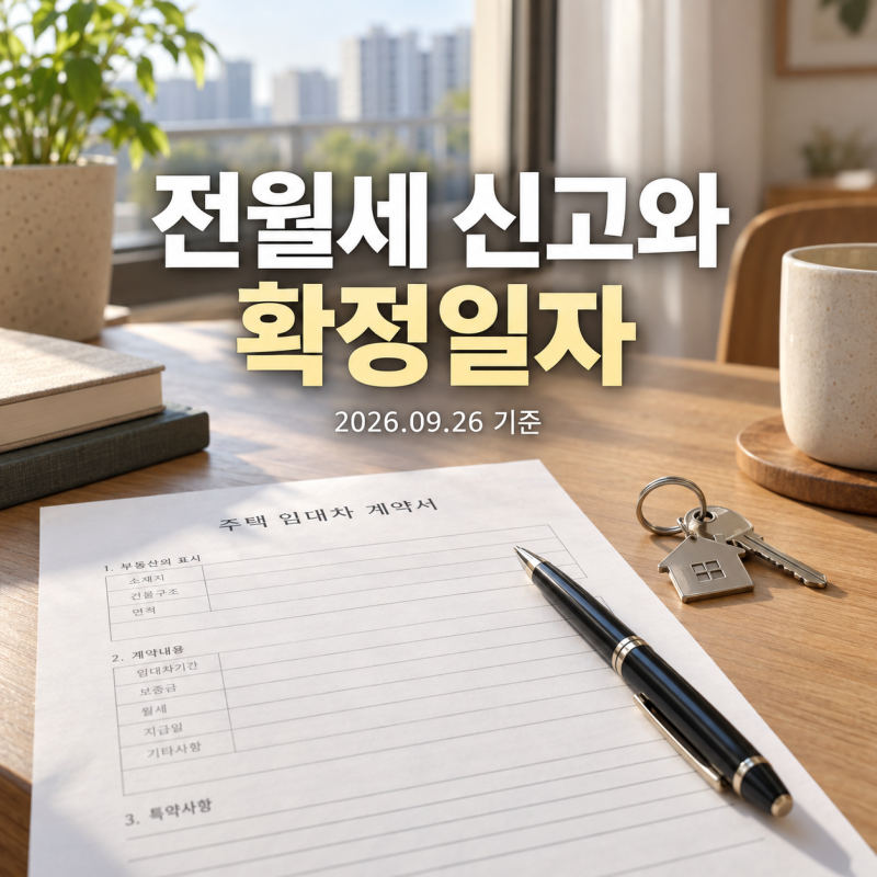 전월세 계약 신고하면 확정일자도 자동일까? 계약서 첨부·30일 기한