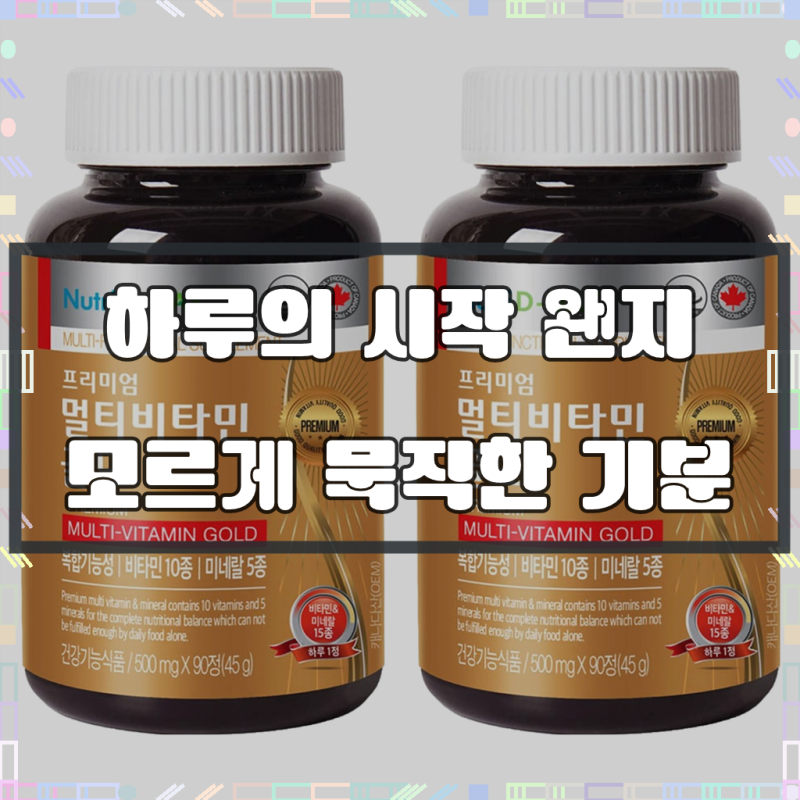 뉴트리디데이 프리미엄 멀티비타민 골드, 90정, 2개