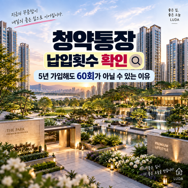 청약통장 납입횟수 확인｜5년 가입해도 60회가 아닐 수 있는 이유