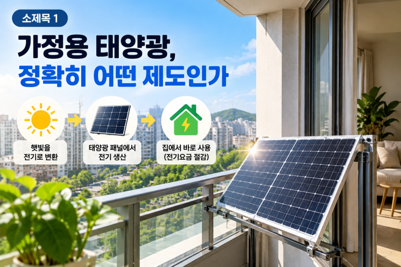 가정용 태양광 신청방법 총정리 (지원금, 설치조건)