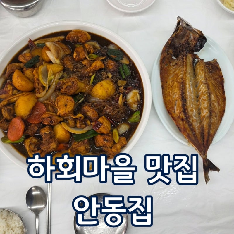 [안동 하회마을 맛집] 찜닭과 간고등어구이를 함께 먹은 안동집
