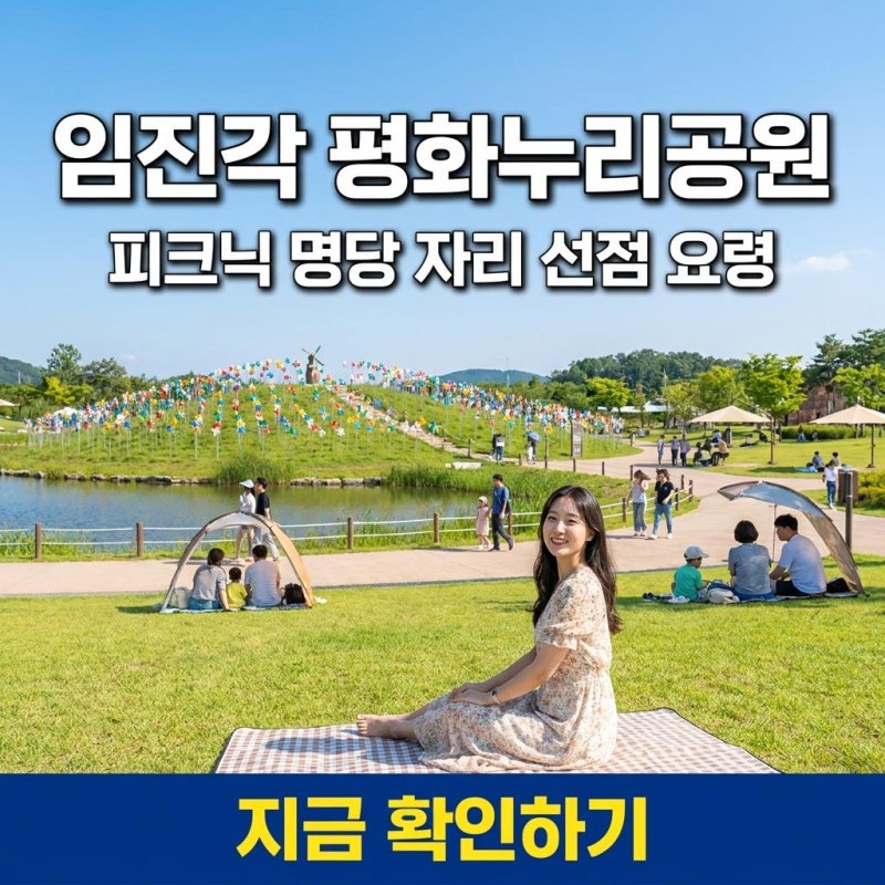 (돗자리 필수) 임진각 평화누리공원 피크닉 명당 자리 선점 요령