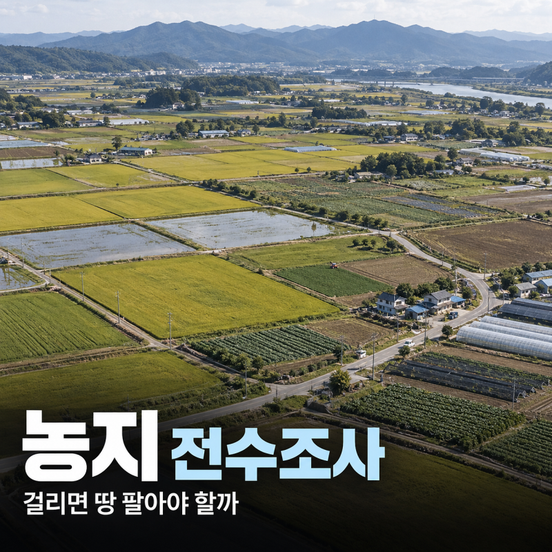 농지 전수조사 걸리면 땅 팔아야 한다? 확인해보니 바로 처분은 아니었다