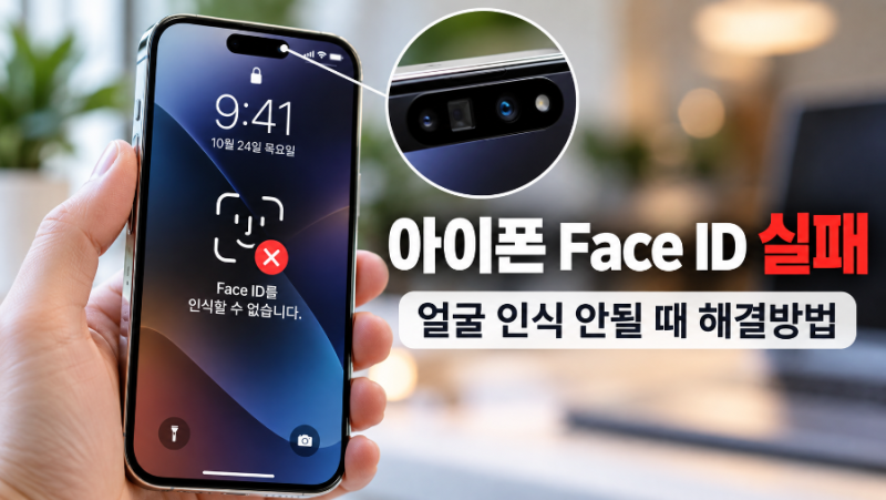 아이폰 Face ID 실패 해결방법｜얼굴 인식 안될 때 확인할 7가지