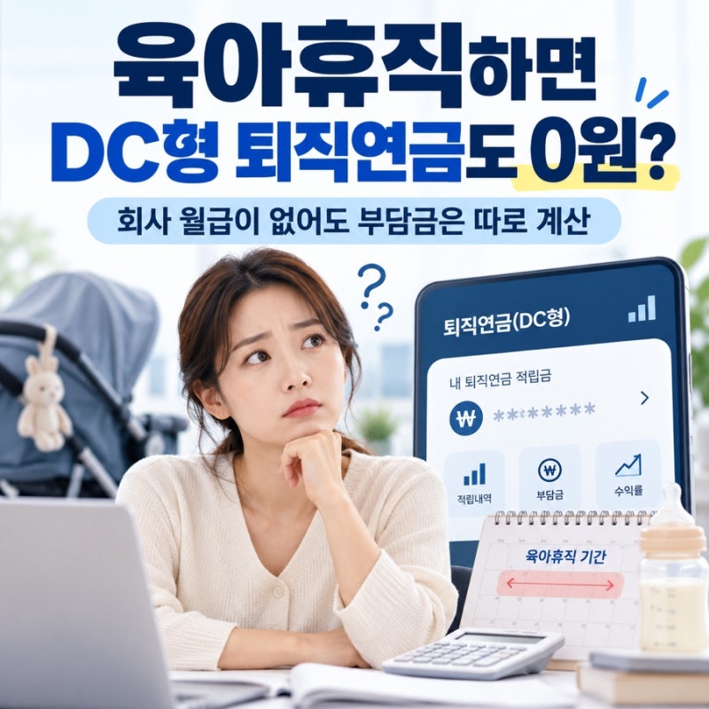 “육아휴직하면 DC형 퇴직연금도 0원?” 회사 월급이 없어도 부담금은 따로 계산합니다