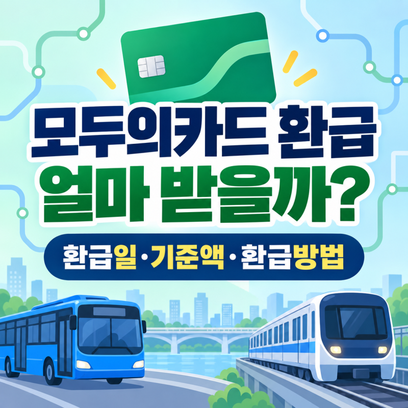 모두의카드 환급 얼마 받을까? 환급일·기준액·환급방법 총정리