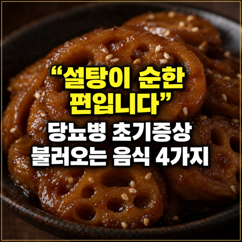"설탕이 순한 편입니다" 당뇨병 초기증상 불러오는 음식 4가지