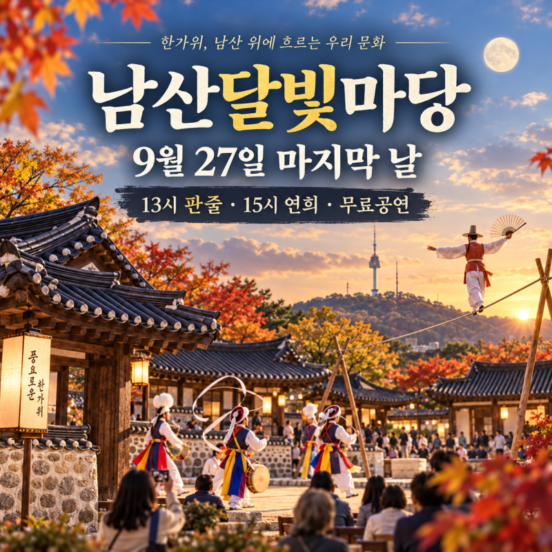 서울 도심 한옥에서 추석 마무리｜남산골한옥마을 추석축제 가는법