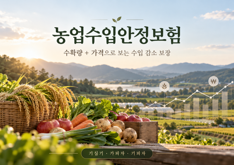 [손해평가사 농업수입안정보장] 기본이론①｜농업수입안정보험의 전체 구조