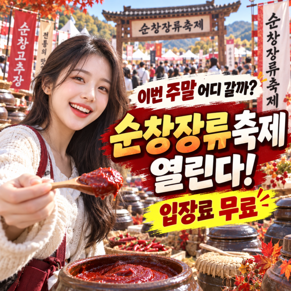 2026 순창장류축제 불꽃놀이 10월 15일 밤 9시…K-POP·불빛쇼 일정 총정리