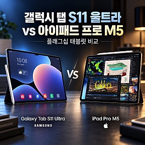 갤럭시 탭 S11 울트라 vs 아이패드 프로 M5 13인치 비교 - 가격 90만원 차이, 성능·화면·S펜까지 ....