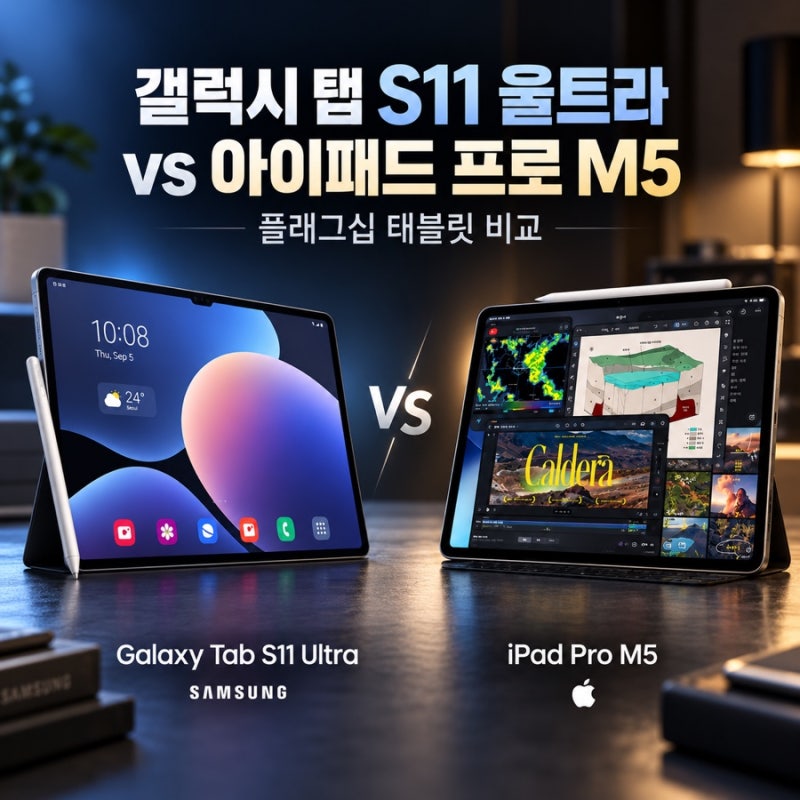 갤럭시 탭 S11 울트라 vs 아이패드 프로 M5 13인치 비교 - 가격 90만원 차이, 성능·화면·S펜까지 ....