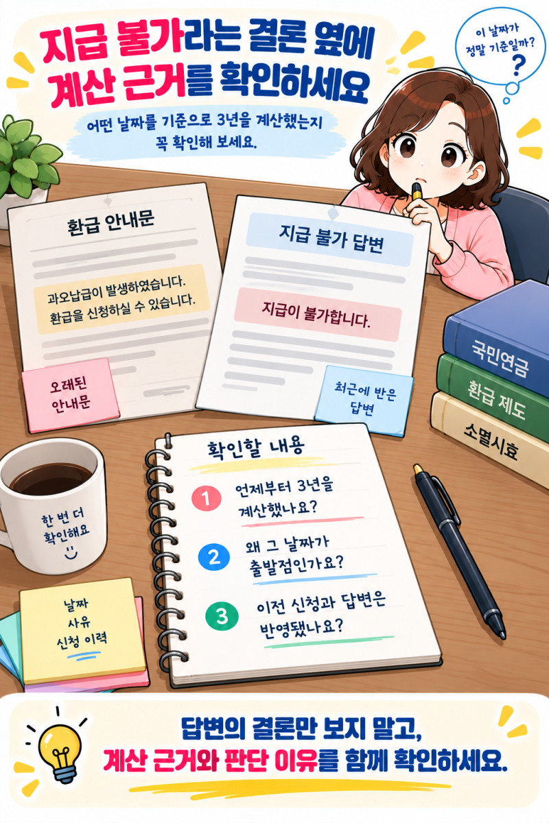 건강보험 환급금이 소멸시효로 지급 불가래요. 이의신청 전에 확인할 것