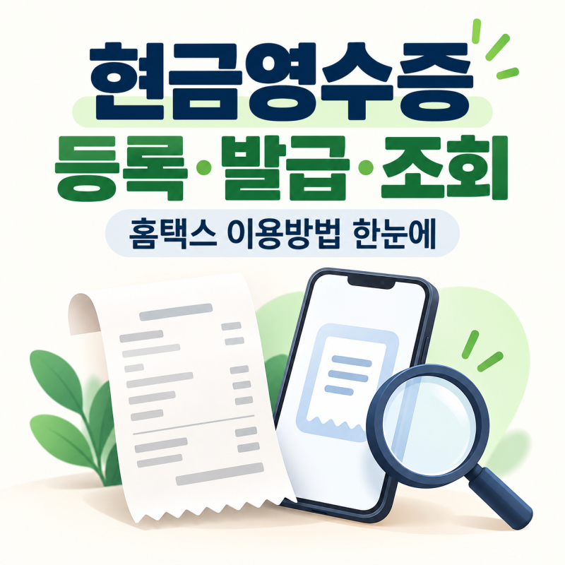 현금영수증 등록부터 발급·조회까지, 소득공제와 미발급 신고 방법