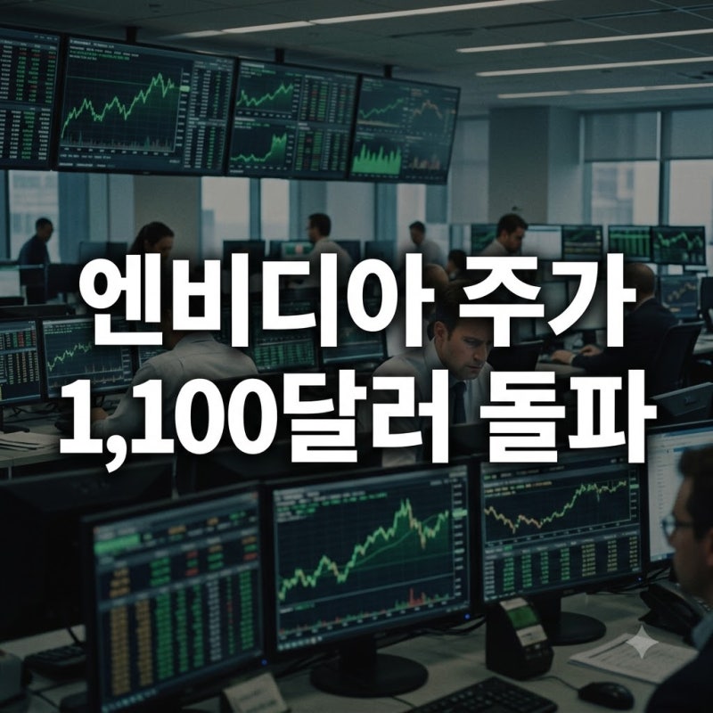 결국 1,100달러 넘었다.. 엔비디아주가 폭등 속 숨겨진 1가지 신호
