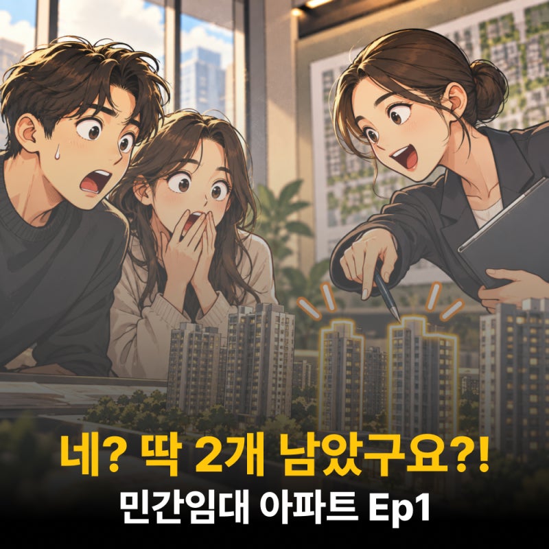 민간임대 아파트 계약 ep1, 네? 딱 2개 호수 남았다구요?
