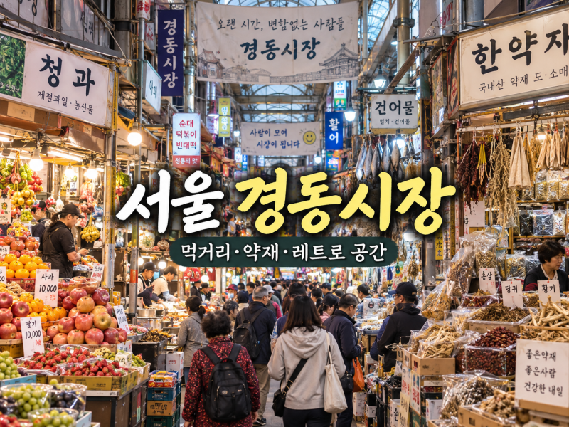 서울 경동시장, 먹거리부터 약재·레트로 공간까지 어디부터 볼까