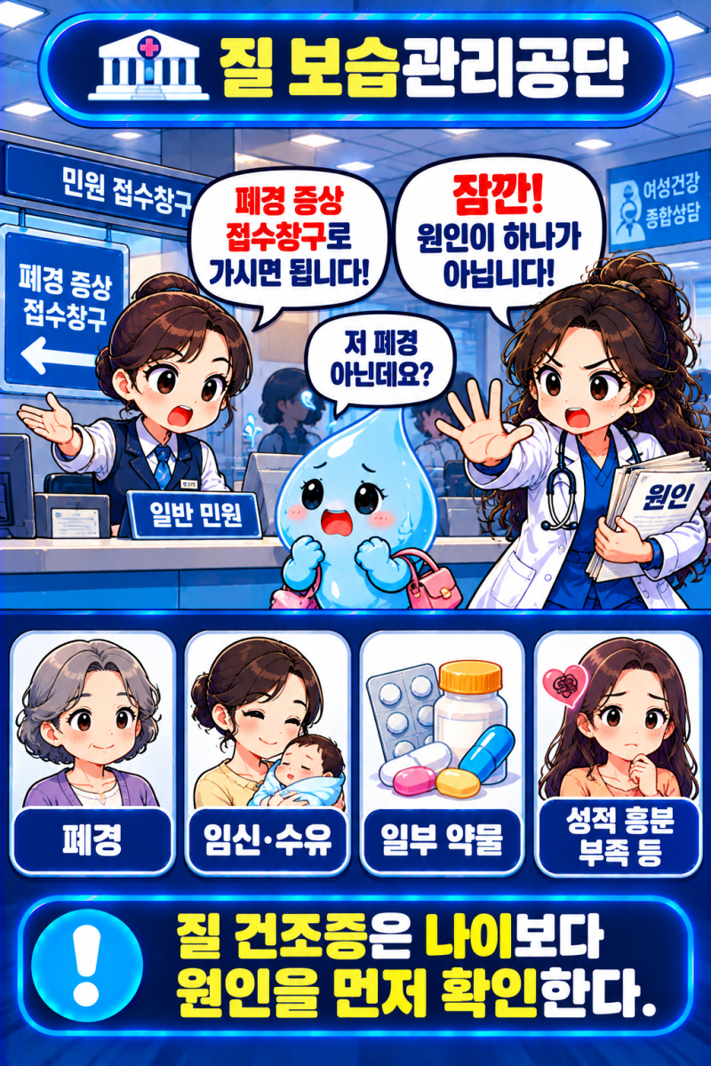 질 건조증은 폐경 여성에게만 생길까? 젊은 여성도 건조해지는 이유