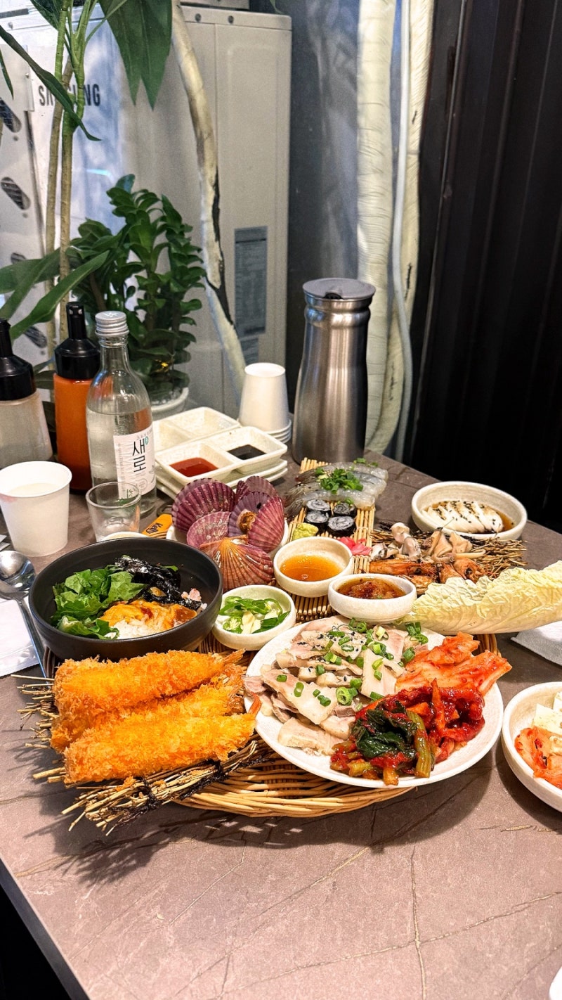 [창원] 창원 상남동 신상 술집 소쿠리 제철한상 신선한 해산물 육해공 한 상 안주 맛집