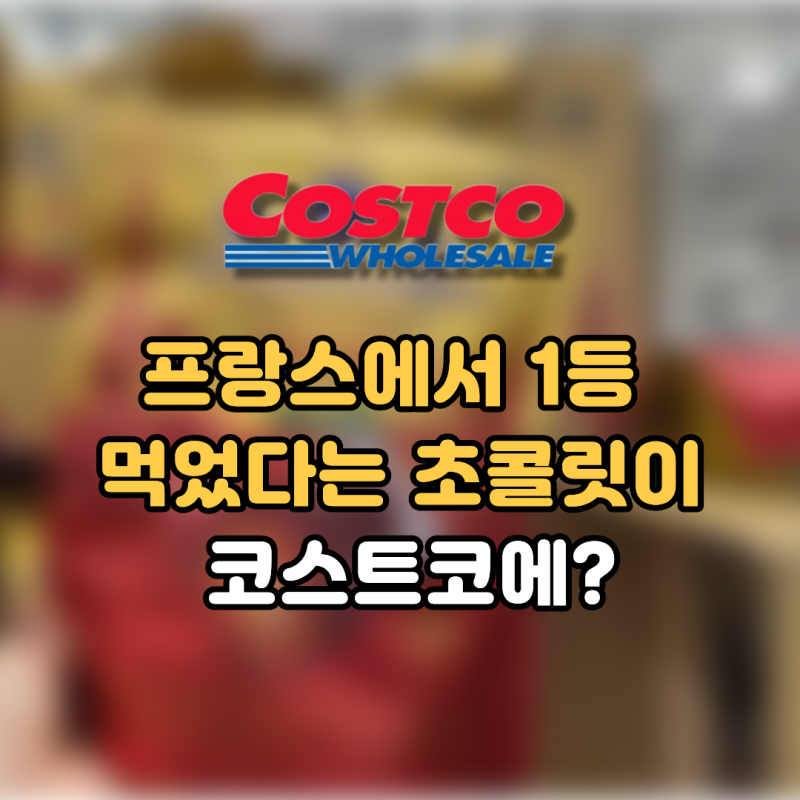 프랑스에서 1등 먹었다는 초콜릿이 코스트코에?