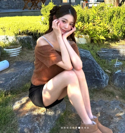 장원영 다리 길이 비율 공개, 어그 신고도 굴욕 없는 10등신 각선미