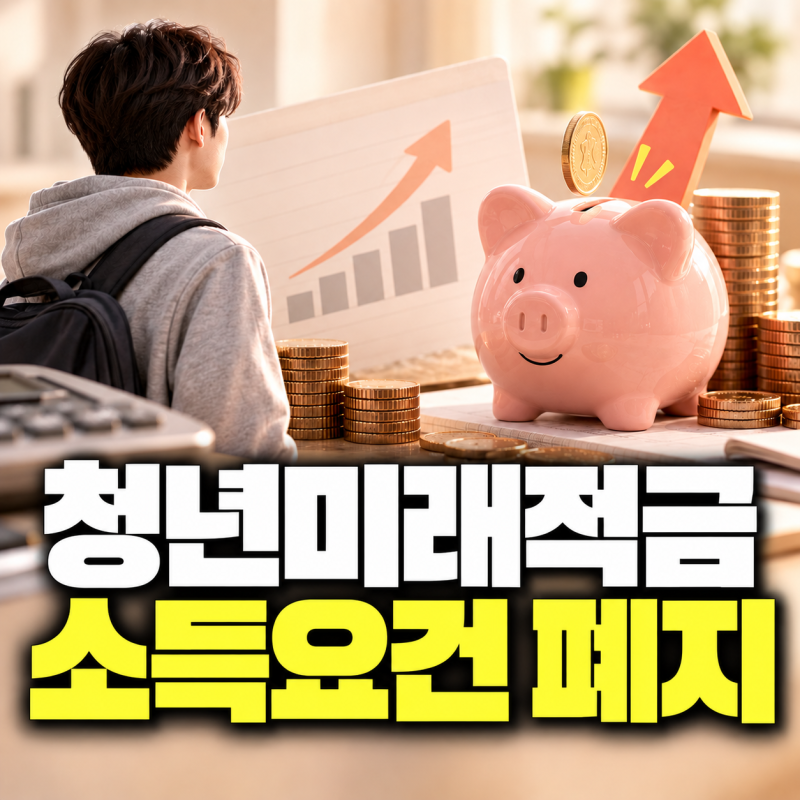 청년미래적금 소득요건 폐지 추진, 2027년에는 가입조건 어떻게 달라질까